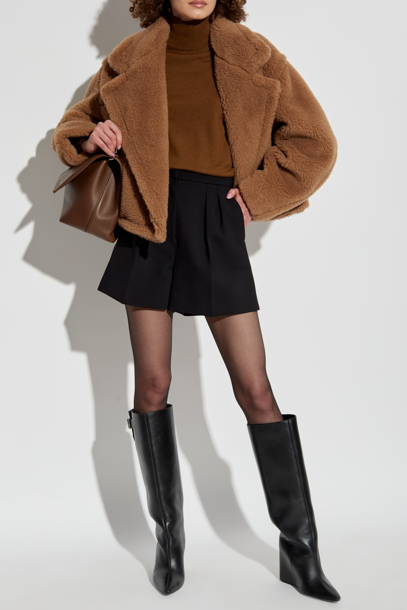 ◆MAX MARA 最新作◆Gardone コート/Brown◆ Max Mara Gardone Fur Coat in Brown | Lyst